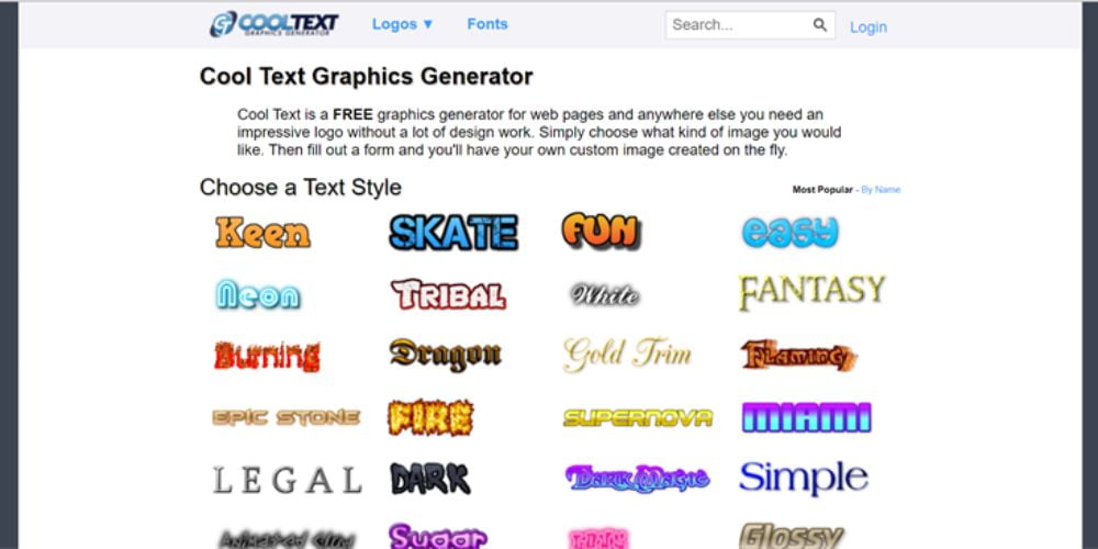 cooltext.com – Trang web tạo kiểu chữ đẹp nghệ thuật online