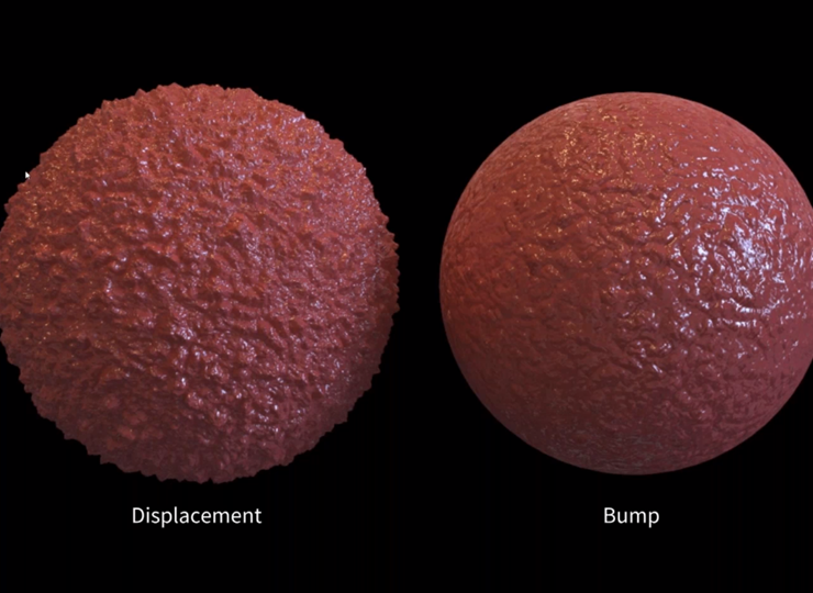 Phân biệt Bump, Normal và Displacement Map trong thiết kế 3D