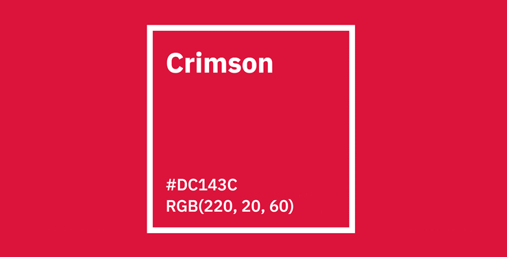 Giải mã màu Crimson – Màu đỏ cực sang cho dân thiết kế