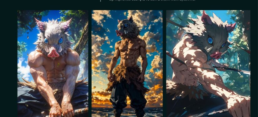 Nhân Vật Inosuke Hashibira- Sản Phẩm Của Học Viên Bùi Tuấn Long