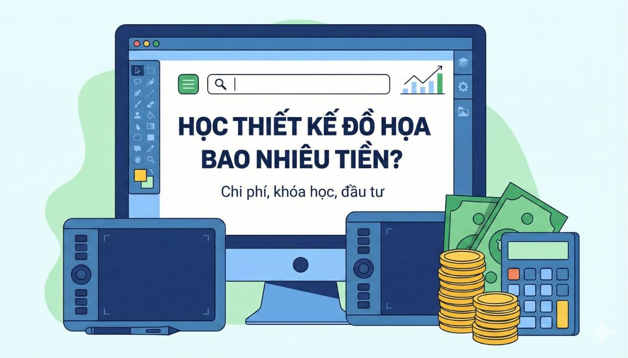 Học thiết kế đồ họa bao nhiêu tiền, chi phí học đồ họa rẻ nhất
