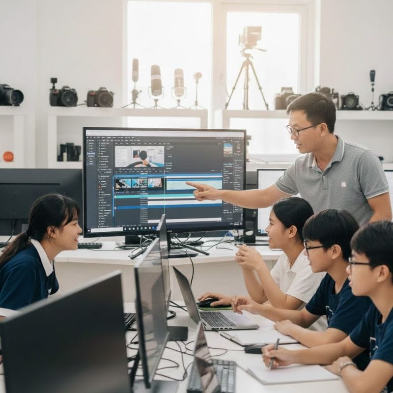 Học edit phim online học viên khó tương tác với bài giảng