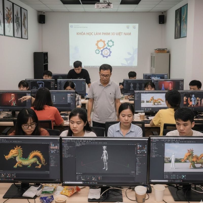 Lớp học dựng phim hoạt hình công nghệ 3D