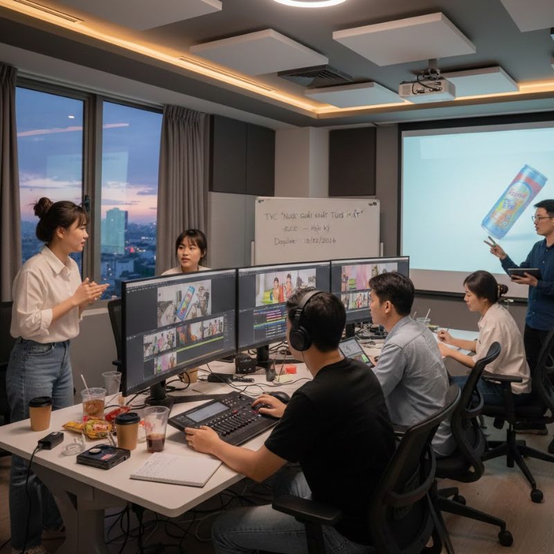 Hậu kỳ là quá trình thôi hồn vào TVC