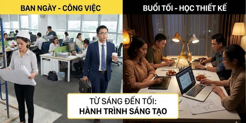 Các lớp học online thường diễn ra bảo buổi tối