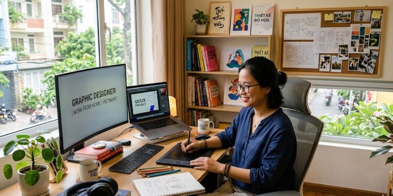 Sau khi học xong 1 khóa thiết kế đồ họa tự tin nhận dự án tụ do