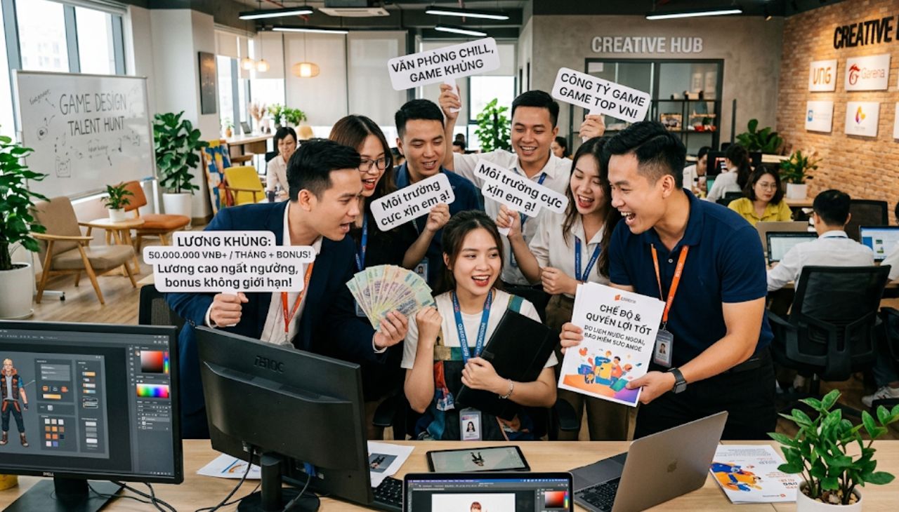 Cơ hội việc làm của nghề thiết kế đồ họa game tại Việt Nam
