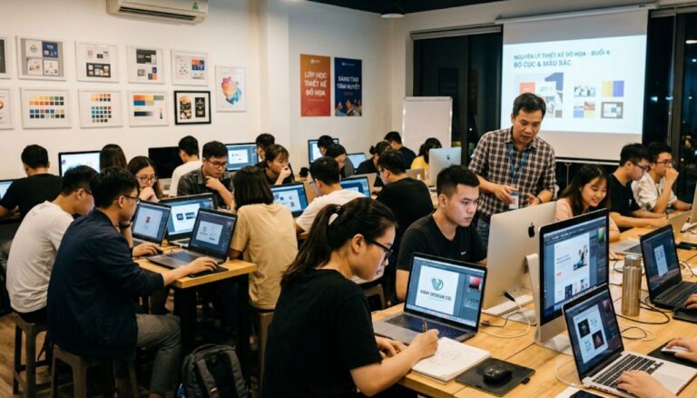 Địa học thiết kế đồ họa buổi tối, Trung tâm dạy thiết kế uy tín
