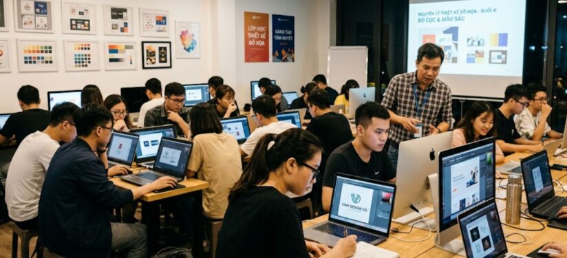 Địa học thiết kế đồ họa buổi tối, Trung tâm dạy thiết kế uy tín
