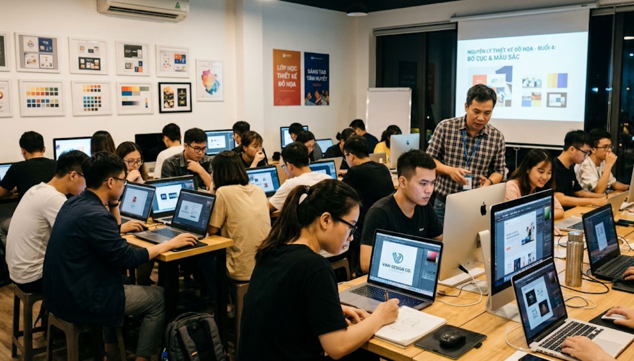 Địa học thiết kế đồ họa buổi tối, Trung tâm dạy thiết kế uy tín