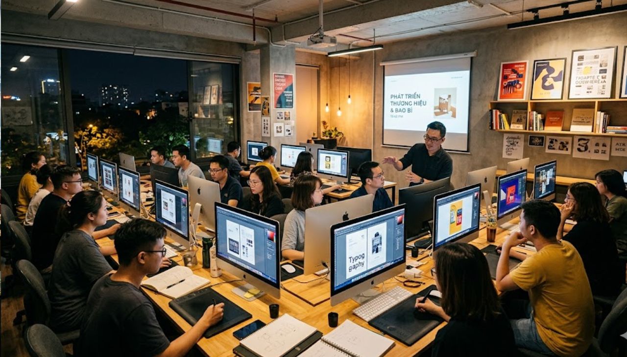 Học thiết kế đồ họa buổi tối cho sinh viên và người đi làm