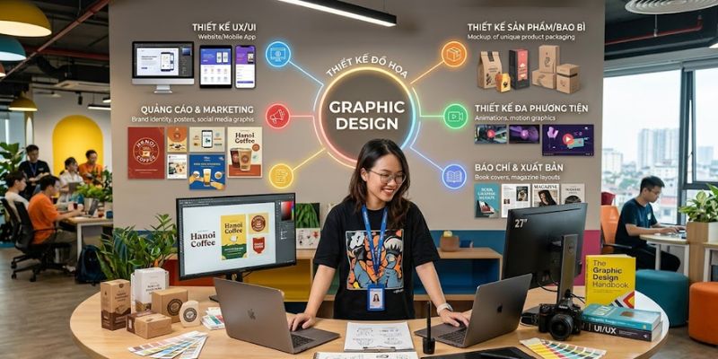 Graphic Design là nền tảng áp dụng trong nhiều lĩnh vực