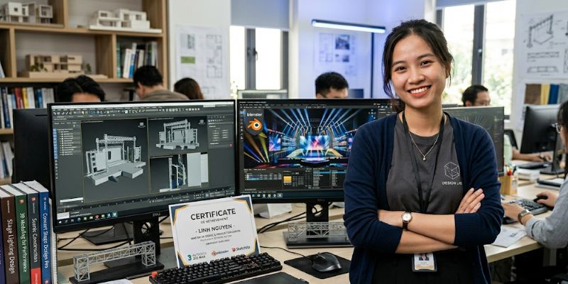 Sử dụng thành thạo các công cụ thiết kế là bước tạo nền tảng kiến thức sau này