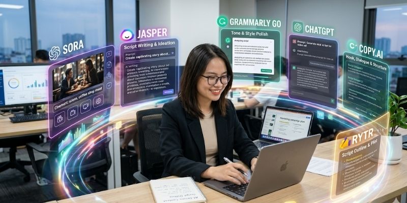 Vận dụng các công cụ AI giúp rút ngắn thời gian làm việc