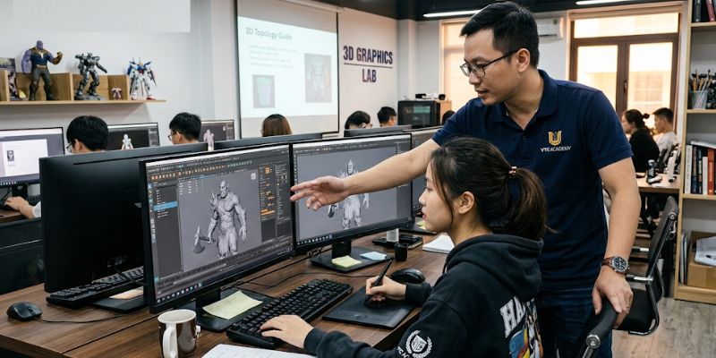 Học đầy đủ 2D 3D trong khóa học Visual