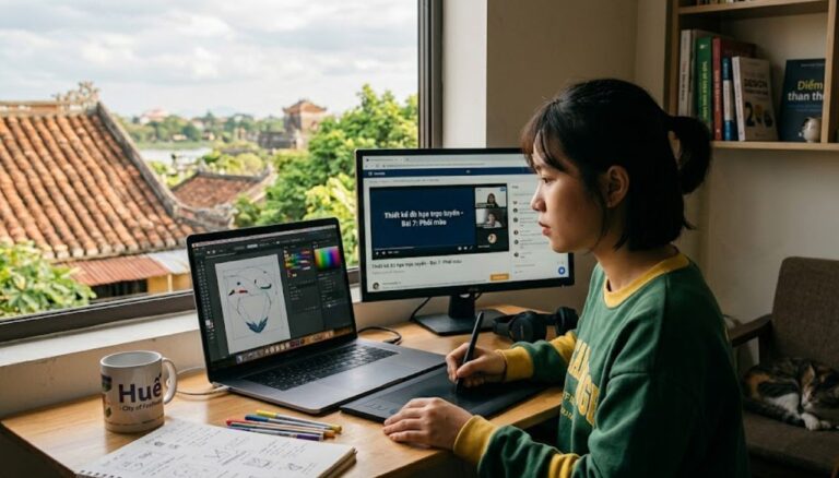 Địa chỉ, lộ trình học thiết kế đồ họa tại Huế cho người mới bắt đầu