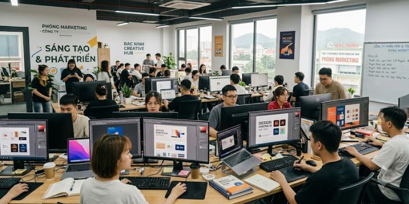 Các công ty làm về truyền thông ở Bắc Ninh rất khát nhân lực thiết kế đồ họa trình độ cao