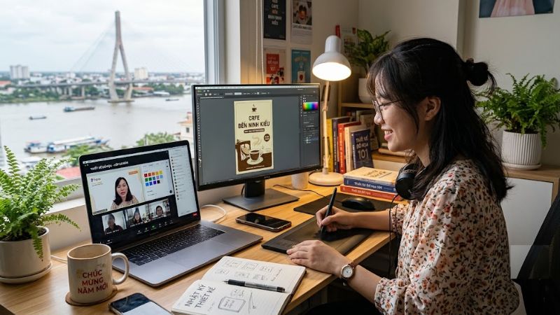 Tại Cần Thơ các ngành nghề như bất động sản, ngân hàng... cần lượng lớn nhân lực thiết kế tay nghề cao