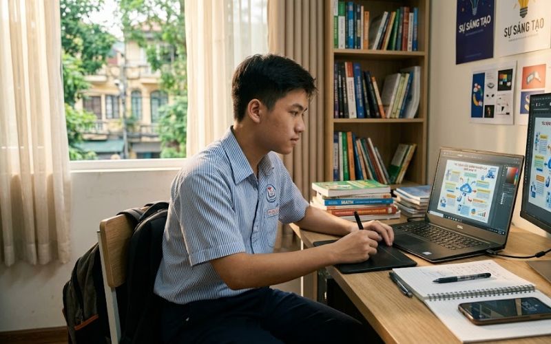Sử dụng kỹ năng học được từ khóa học phục vụ việc học tập