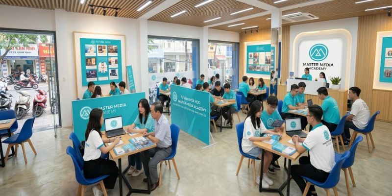 Master Media có trụ sở tại Hà Nội, nhưng vẫn cung cấp các khóa học Online cho học viên trên toàn Quốc