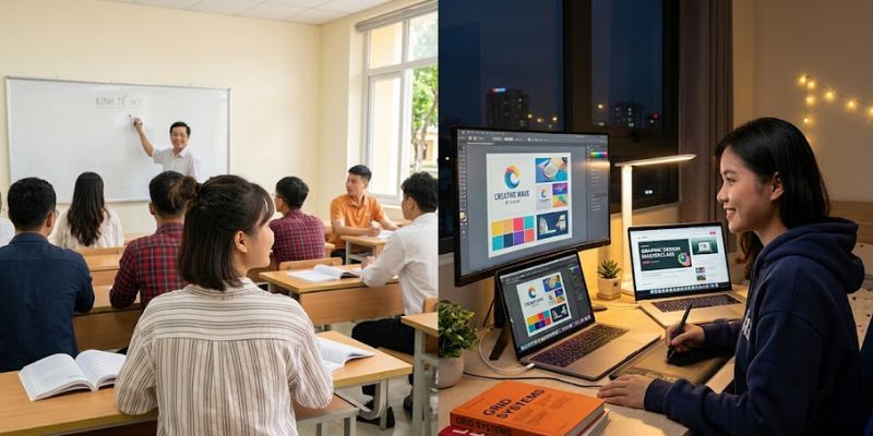 Học thiết kế song ngành đồng thời với chương trình đại học