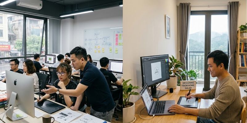 Designer công việc hoàn toàn có thể hoàn thành từ xa