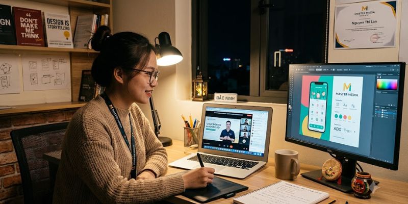 Master Media cung cấp nhiều khóa học từ xa cho học viên