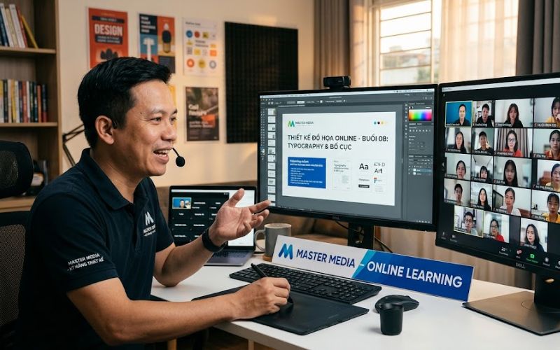 Lớp học thiết kế online cho học sinh Lâm Đồng