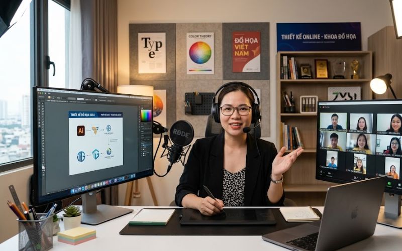Lớp học thiết kế online của Master Media