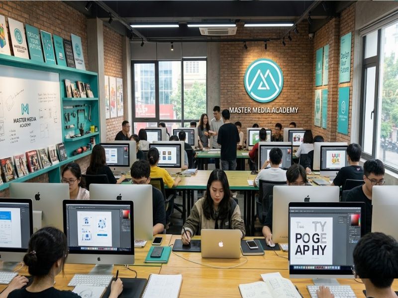 Phòng học thiết kế tại Master Media