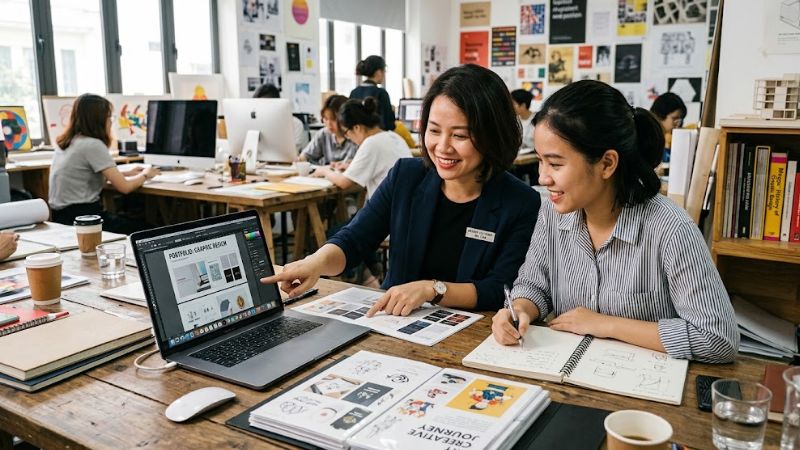 Portfolio hoàn chỉnh là tấm vé đến với môi trường làm việc mới