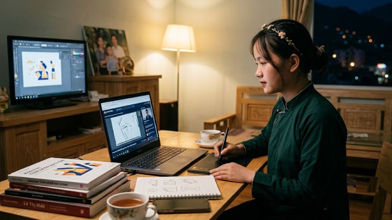 Khóa hoc thiết kế đồ họa online Master Media ngắn hạn