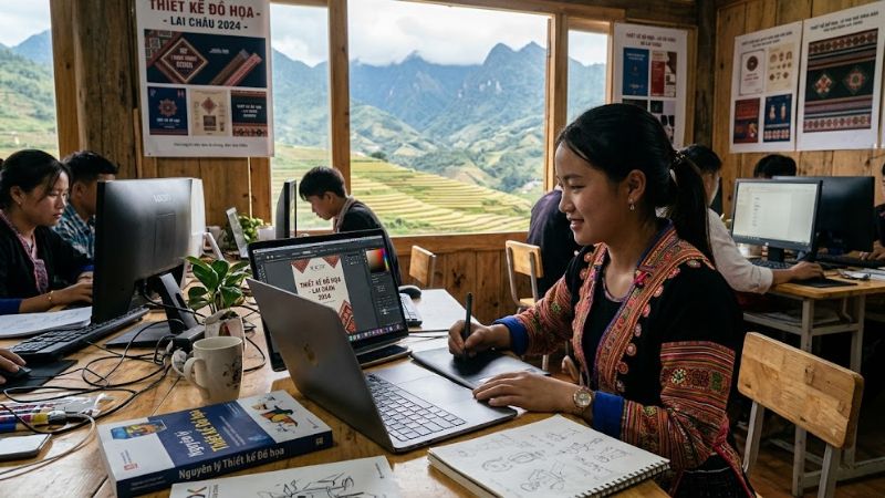 Tại Lai Châu không có nhiều trung tâm đào tại thiết kế