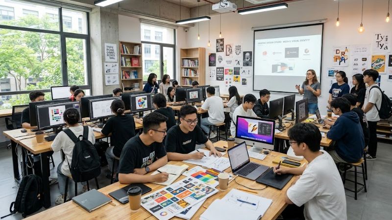 Học thiết kế môi trường đại học rất khác với học tại trung tâm đào tạo
