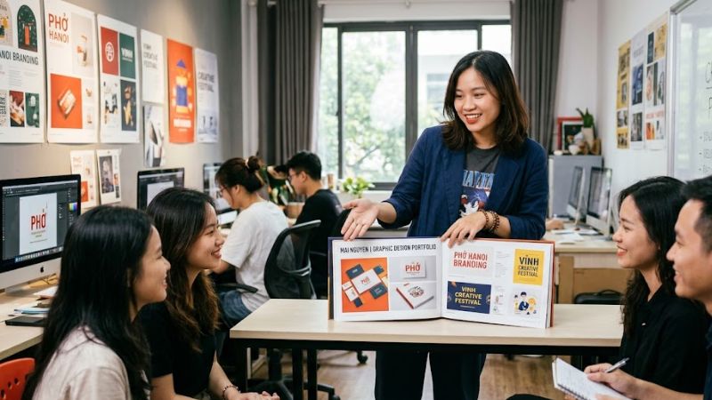 Dự án Phở Hà Nội của 1 học viên thiết kế đồ họa