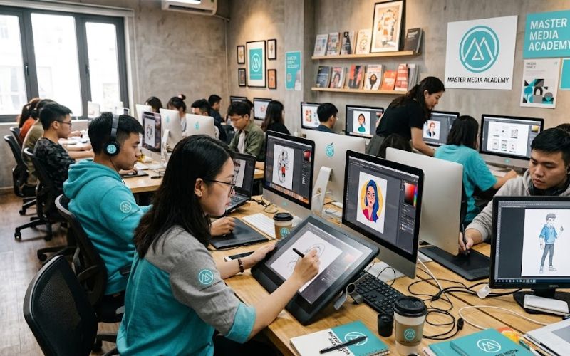 Thiết kế đồ họa ngày nay chủ yếu sử dụng vẽ trên máy