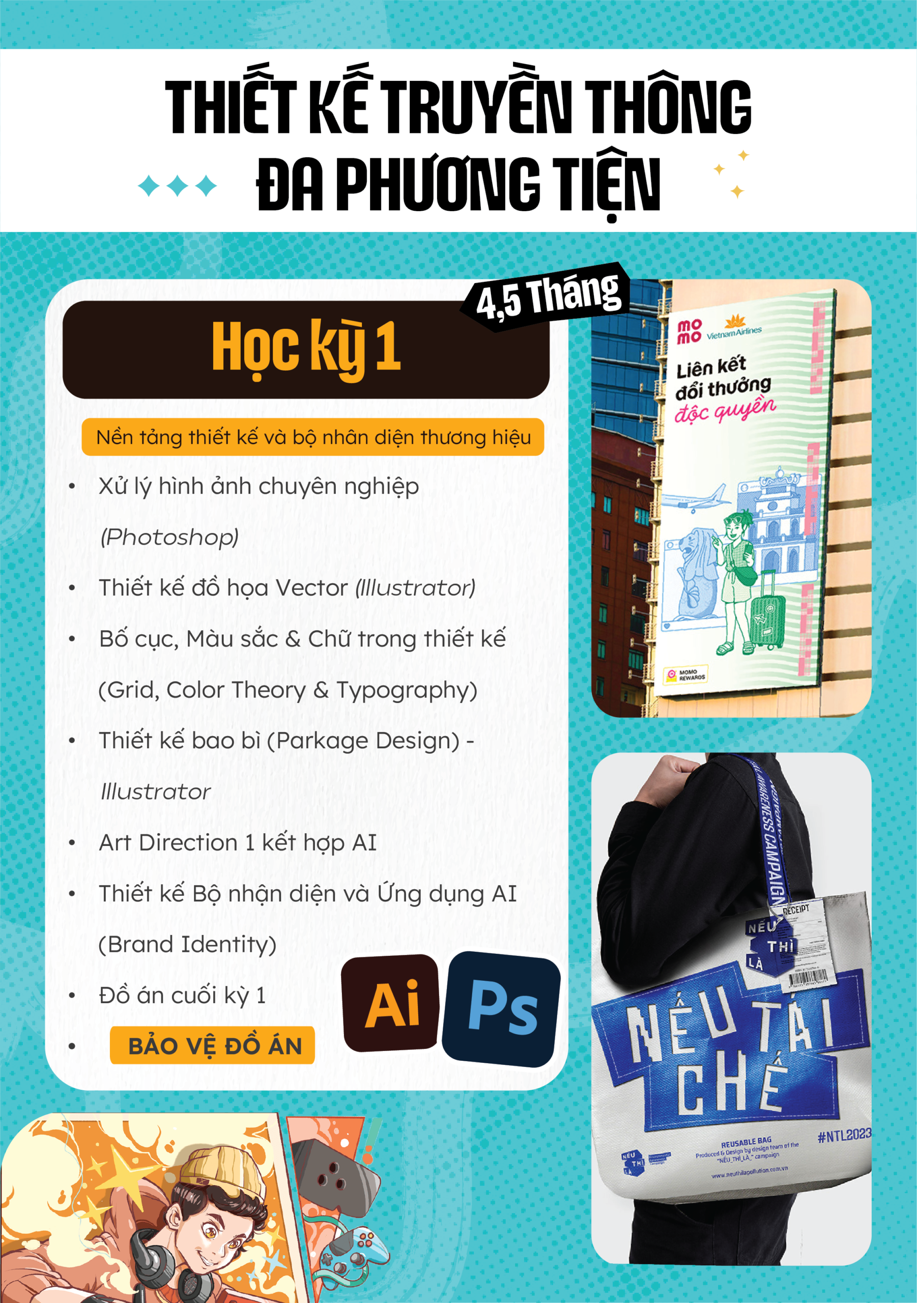 Khóa học thiết kế truyền thông đa phương tiện kỳ 1